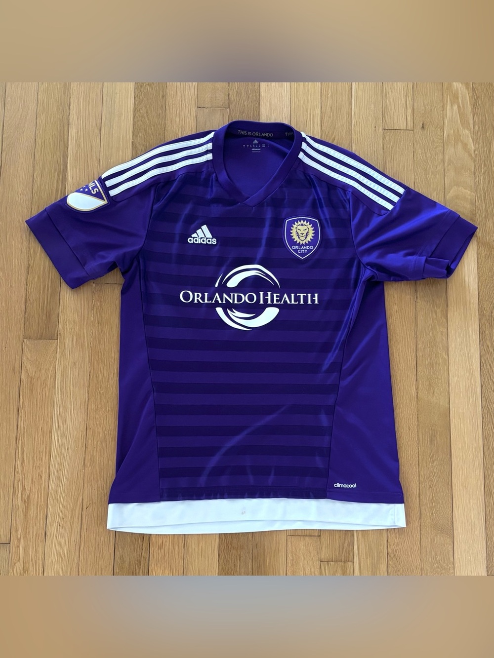 Adidas Orlando City SC Jersey 2015 Inaugural Season MLS Soccer Purple Medium M